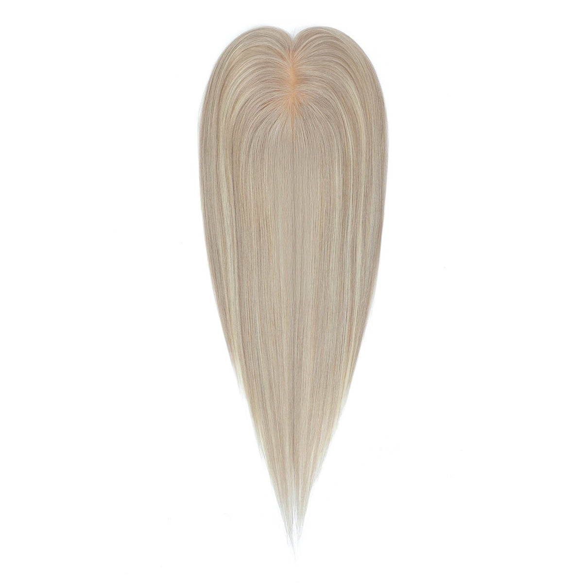 Human Hair Topper #R17/17/1001 Cool Beigeand Pearl Blonde Balayage
