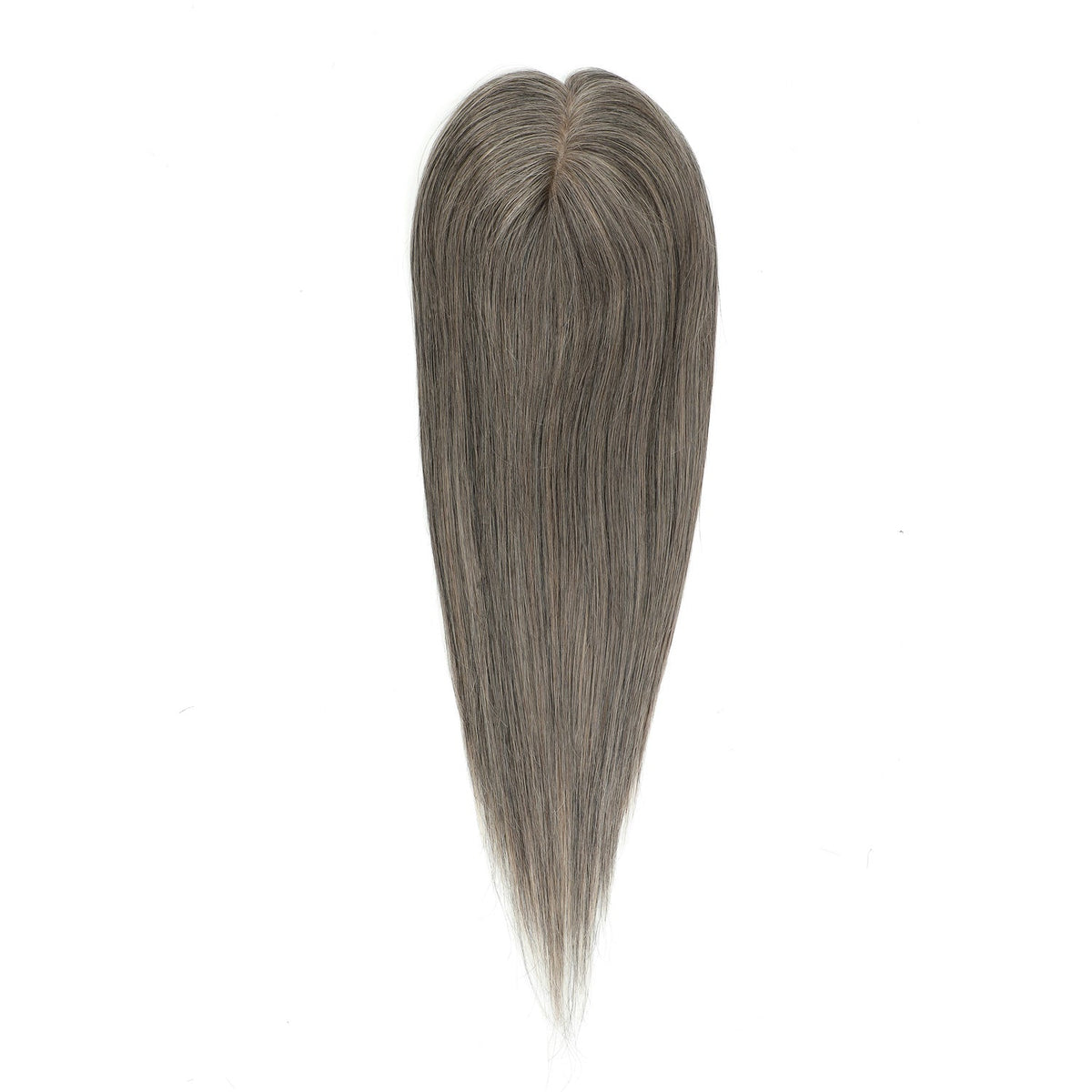 Human Hair Topper #1B/Grey Salt and Pepper