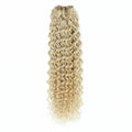 Weft Curly Hair Extensions 3B #18a/1001 Ash Blonde Mix
