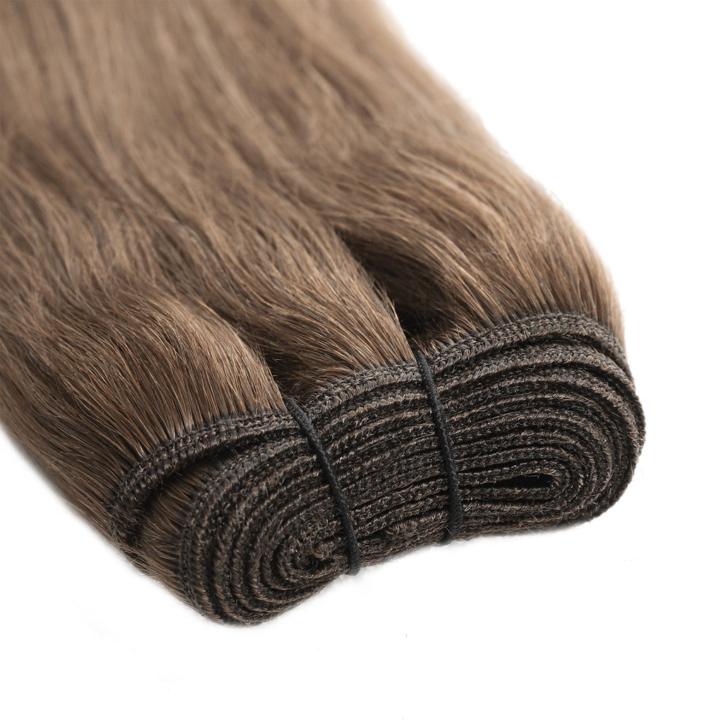 Weft Hair Extensions #8 Cinnamon Brown