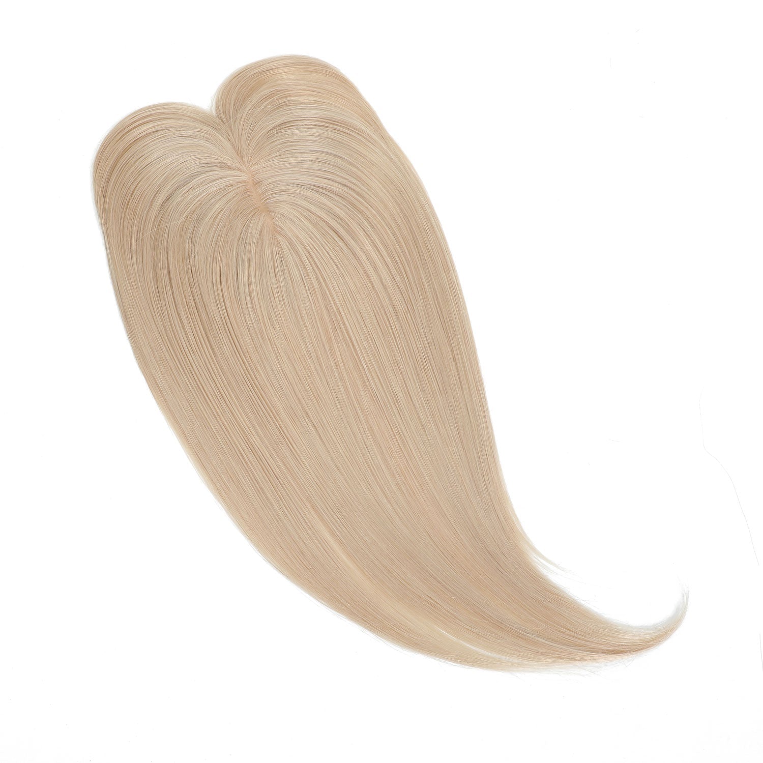 Human Hair Topper with Bangs #51 Champagne Blonde