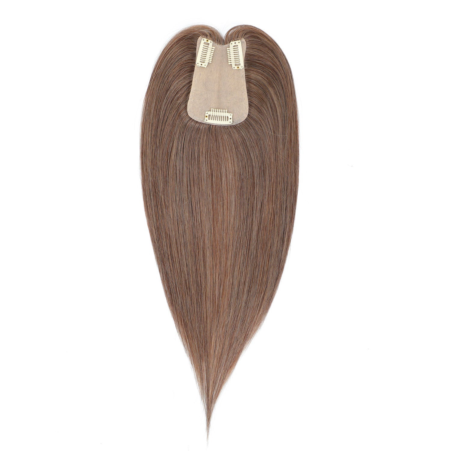 Human Hair Topper #8a Ash Brown