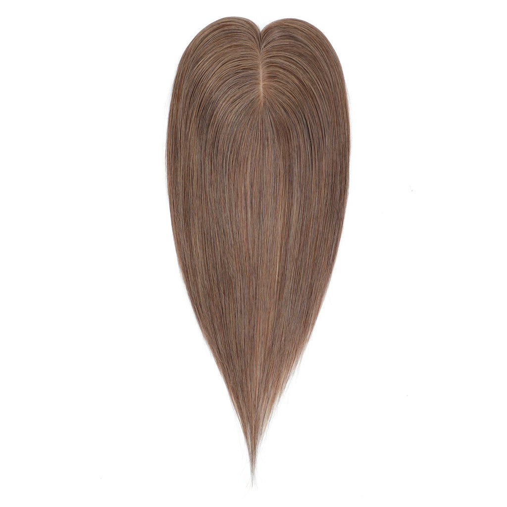 Human Hair Topper #8a Ash Brown