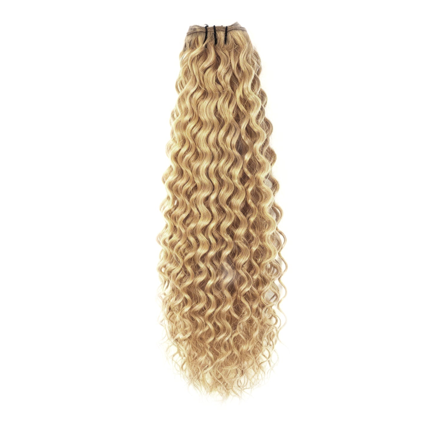 Weft Curly Hair Extensions 3B #22 Sandy Blonde