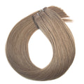Russian Micro Weft Hair Extensions #9a Ash Light Brown Double Drawn Genius