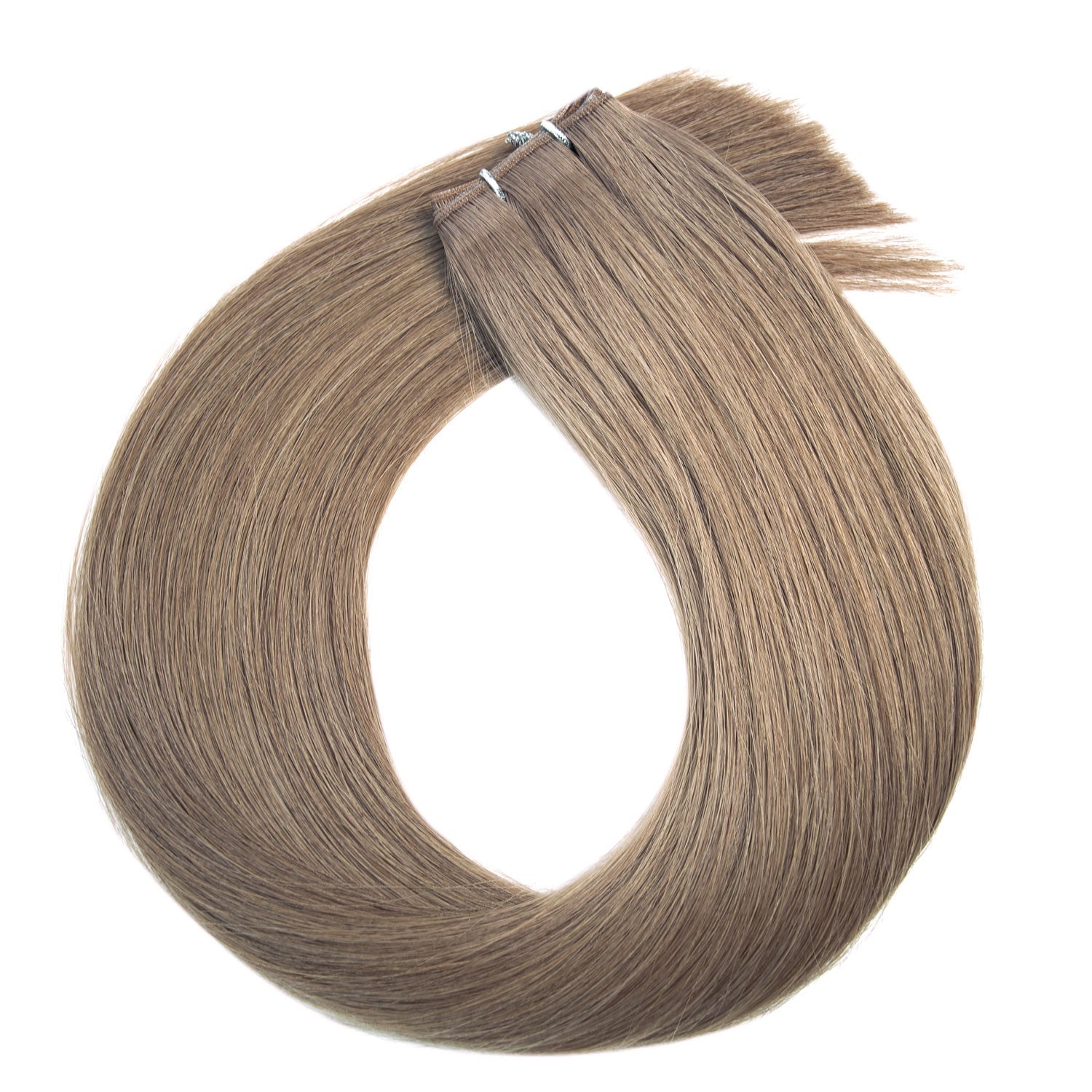 Russian Micro Weft Hair Extensions #9a Ash Light Brown Double Drawn Genius