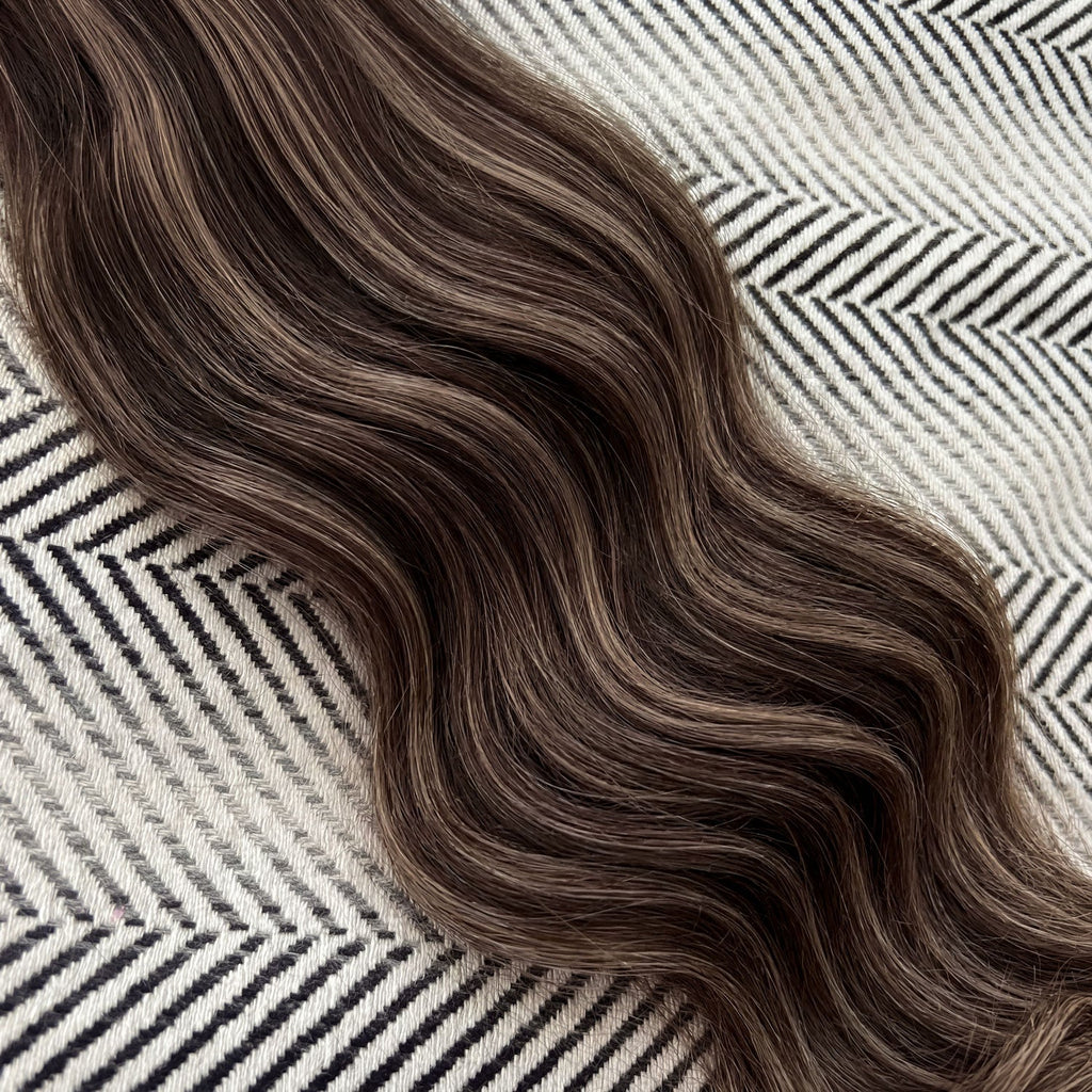Halo Hair Extensions #2c/8a Chocolate and Ash Brown Mix