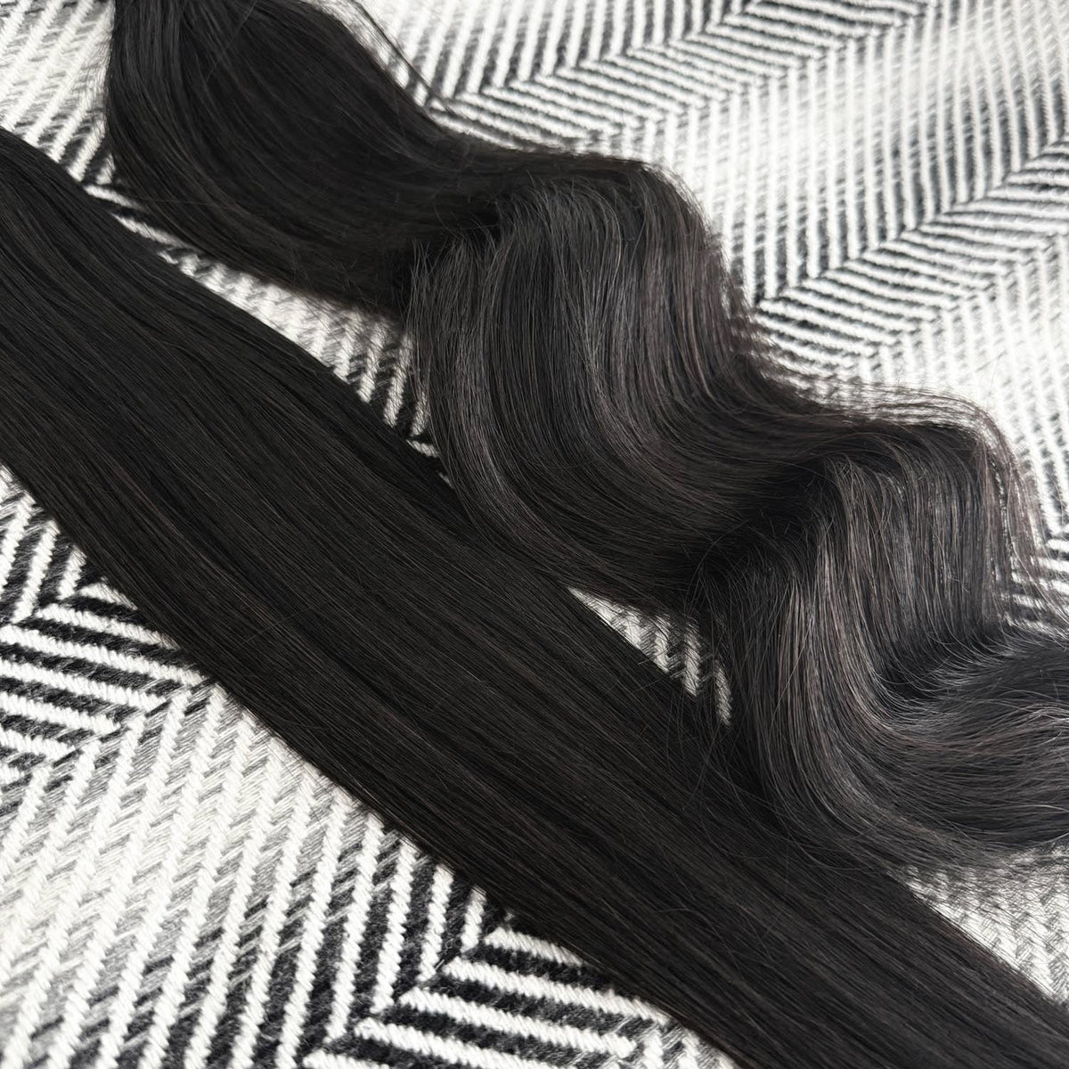 Micro Keratin Bonds #1b Natural Black Flat Tip
