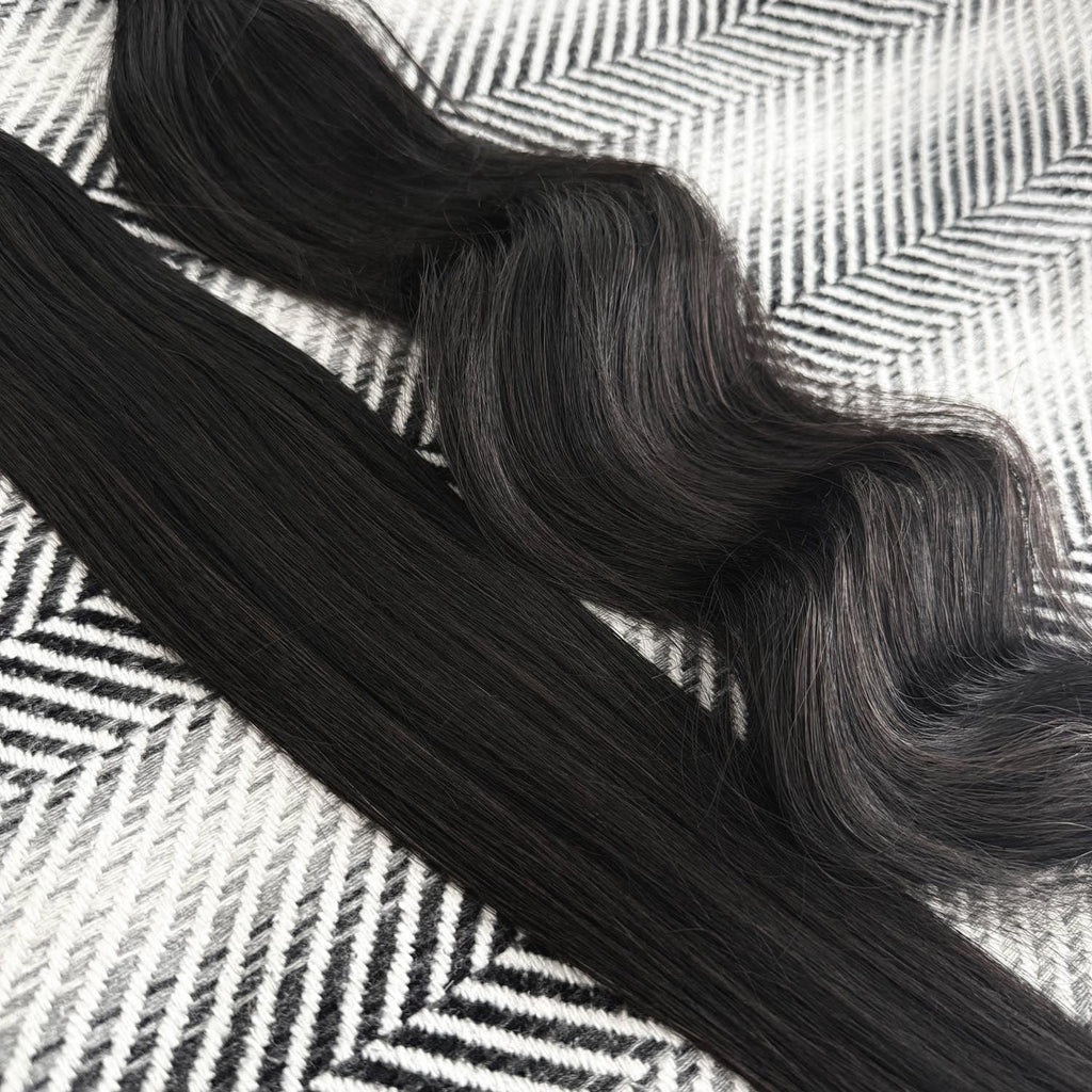 Genius Weft Hair Extensions   #1b Natural Black