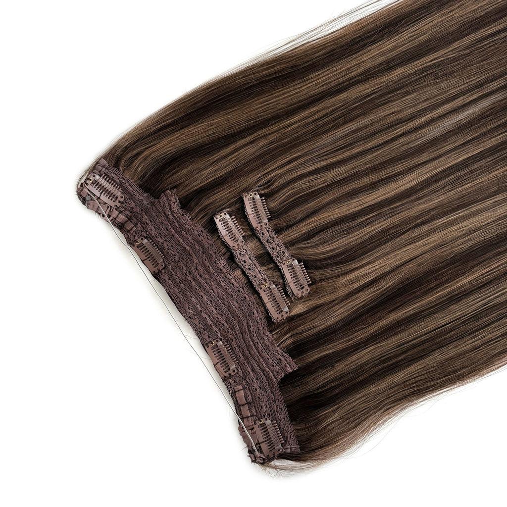 Halo Hair Extensions #2c/8a Chocolate and Ash Brown Mix