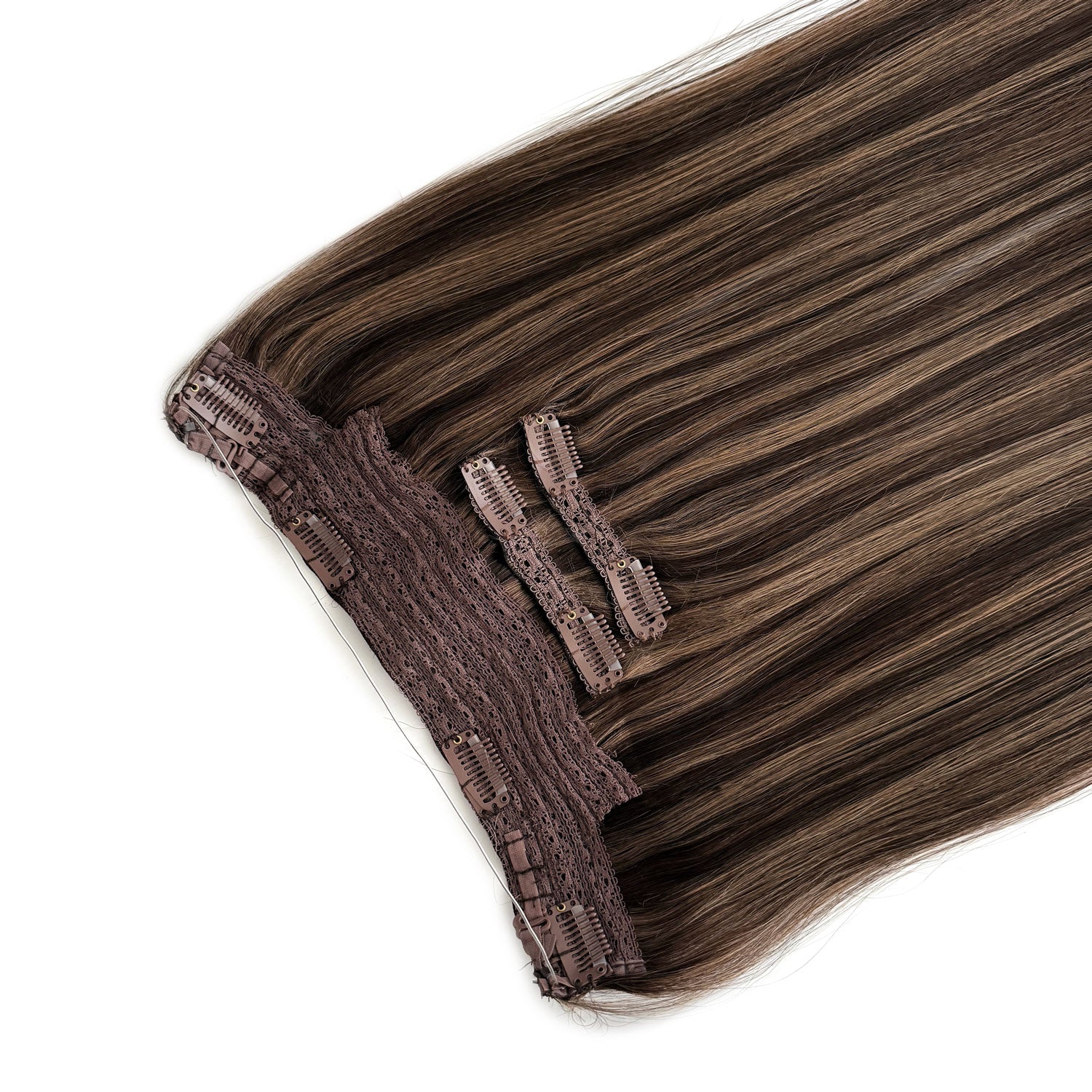Halo Hair Extensions #2c/8a Chocolate and Ash Brown Mix