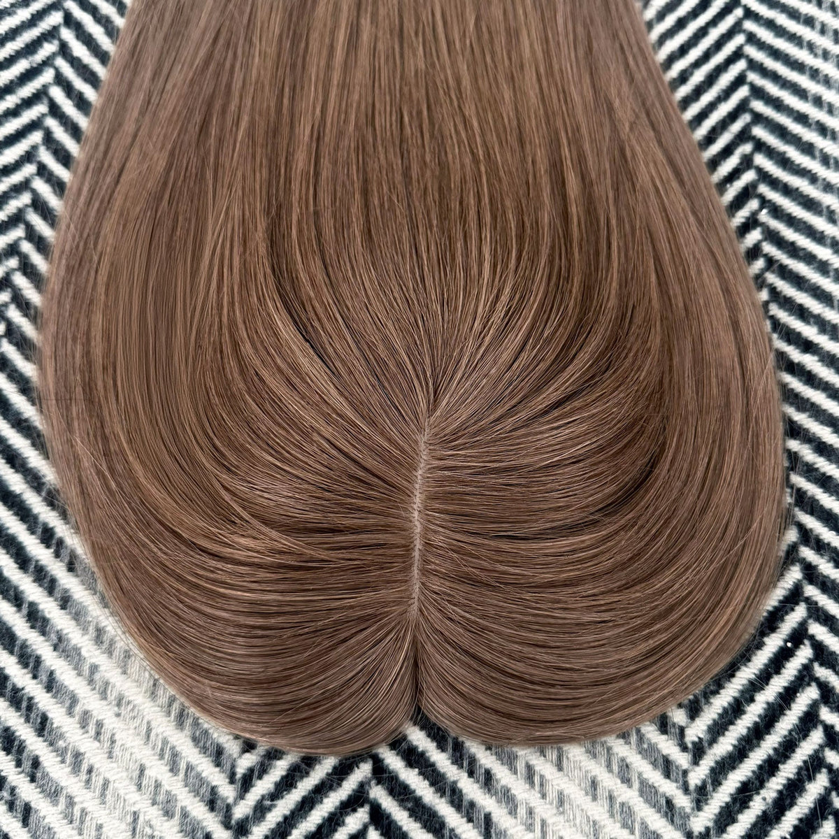 Human Hair Topper #8a Ash Brown