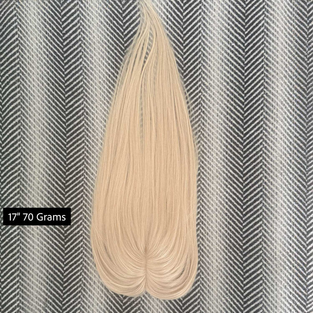 Human Hair Topper #8a Ash Brown