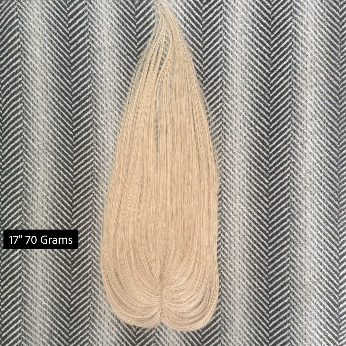 Human Hair Topper #8a Ash Brown