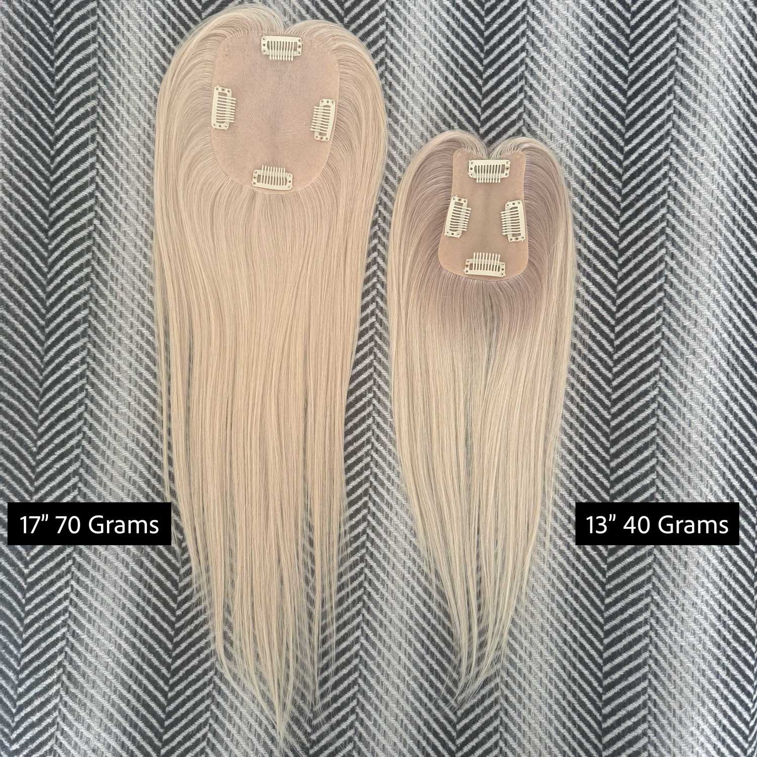 Human Hair Topper #2 Dark Brown