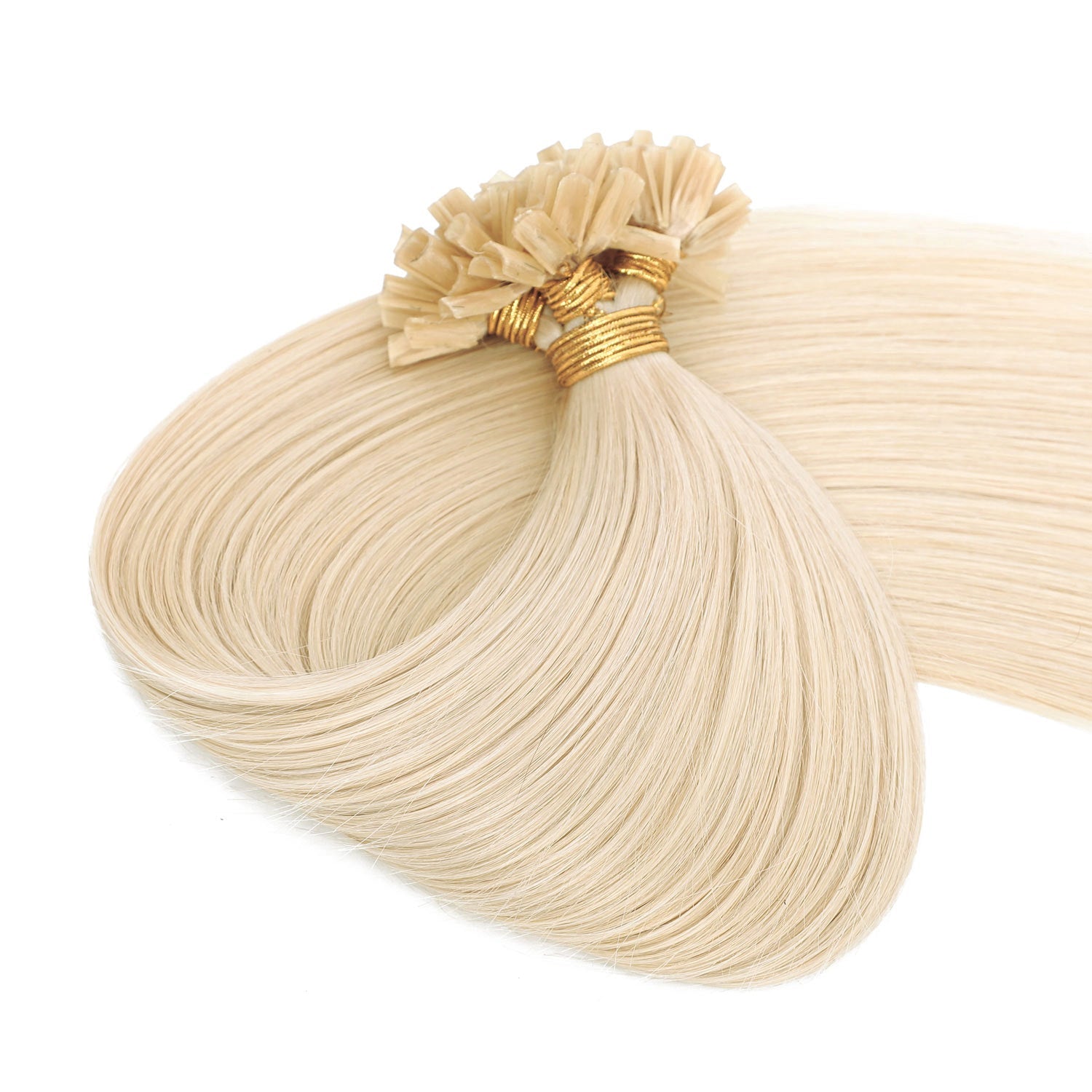 Keratin Bond Hair Extensions #60b Vanilla Blonde