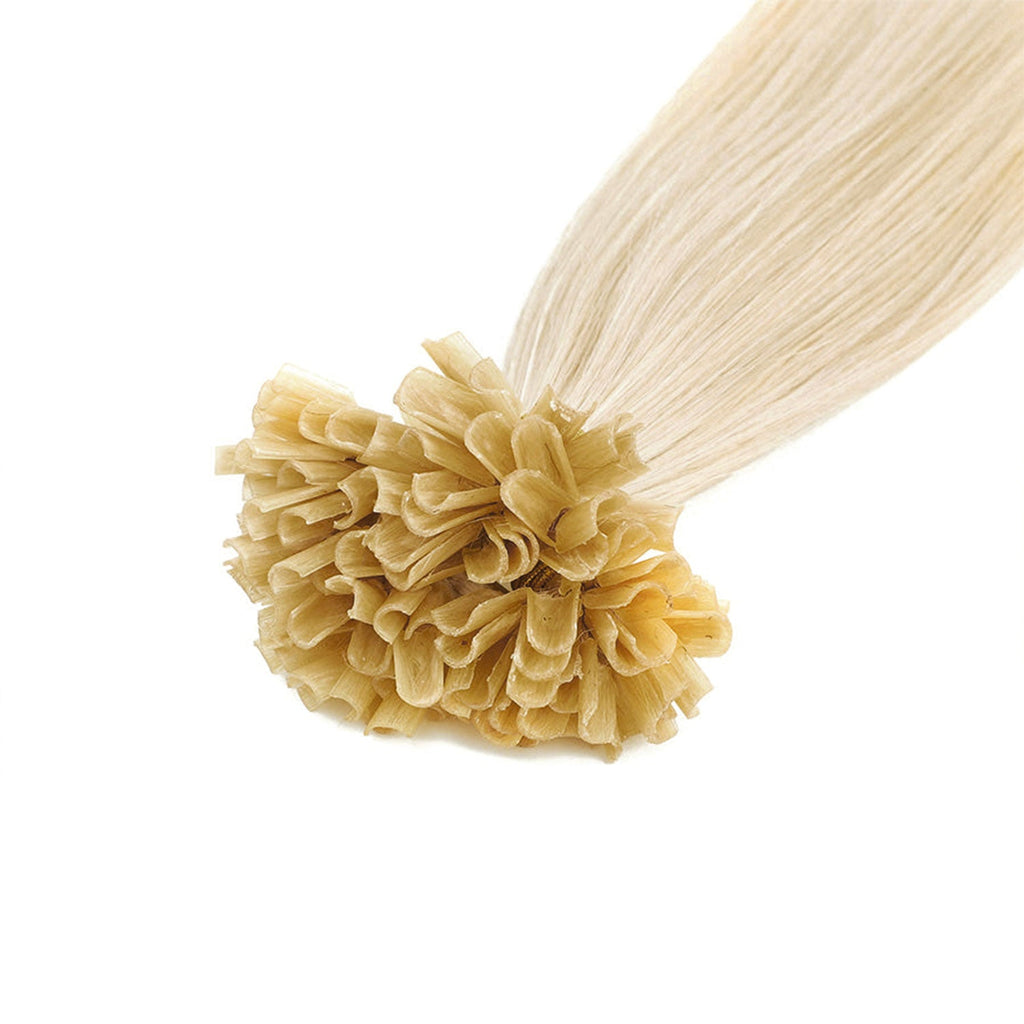 Keratin Bond Hair Extensions #60b Vanilla Blonde