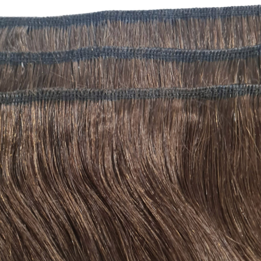 Weft Hair Extensions #8 Cinnamon Brown