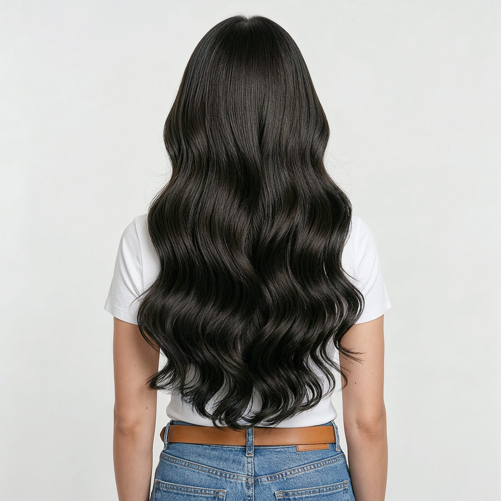 Genius Weft Hair Extensions   #1b Natural Black