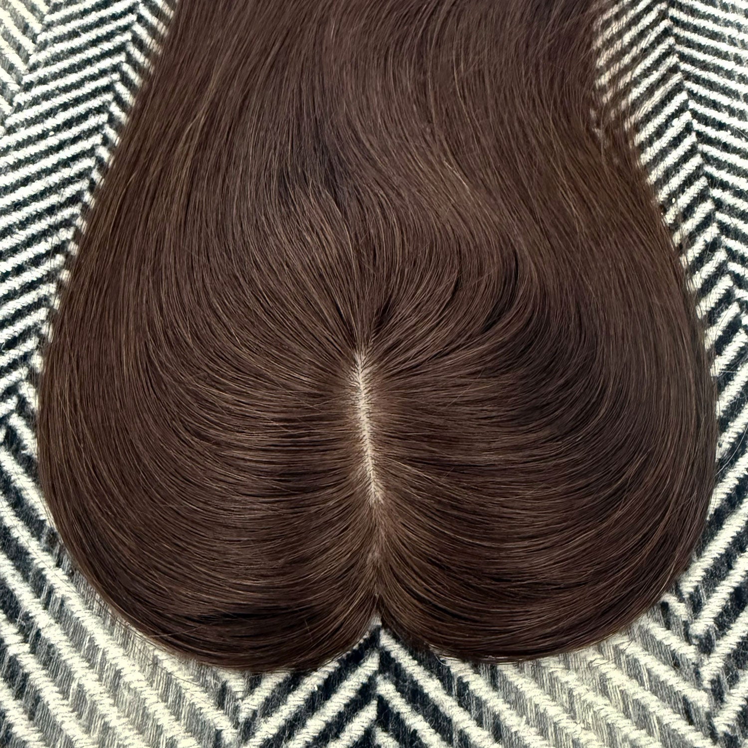 Human Hair Topper #2 Dark Brown